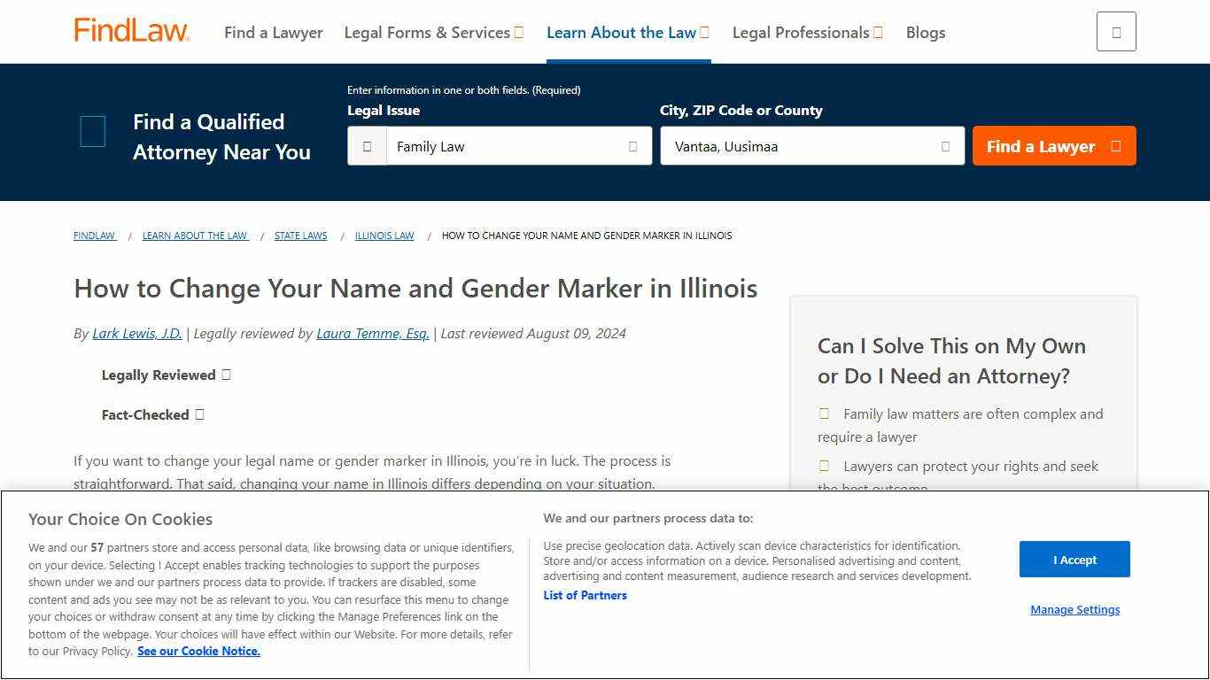 How to Change Your Name and Gender Marker in Illinois - FindLaw